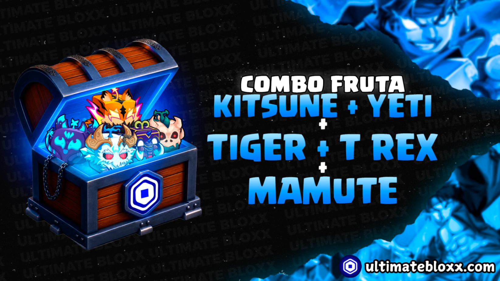 🦊KITSUNE + ❄️YETI + 🐆TIGER + 🦣MAMUTE + 🦖TREX